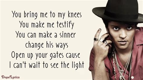 bruno mars lyrics meaning.